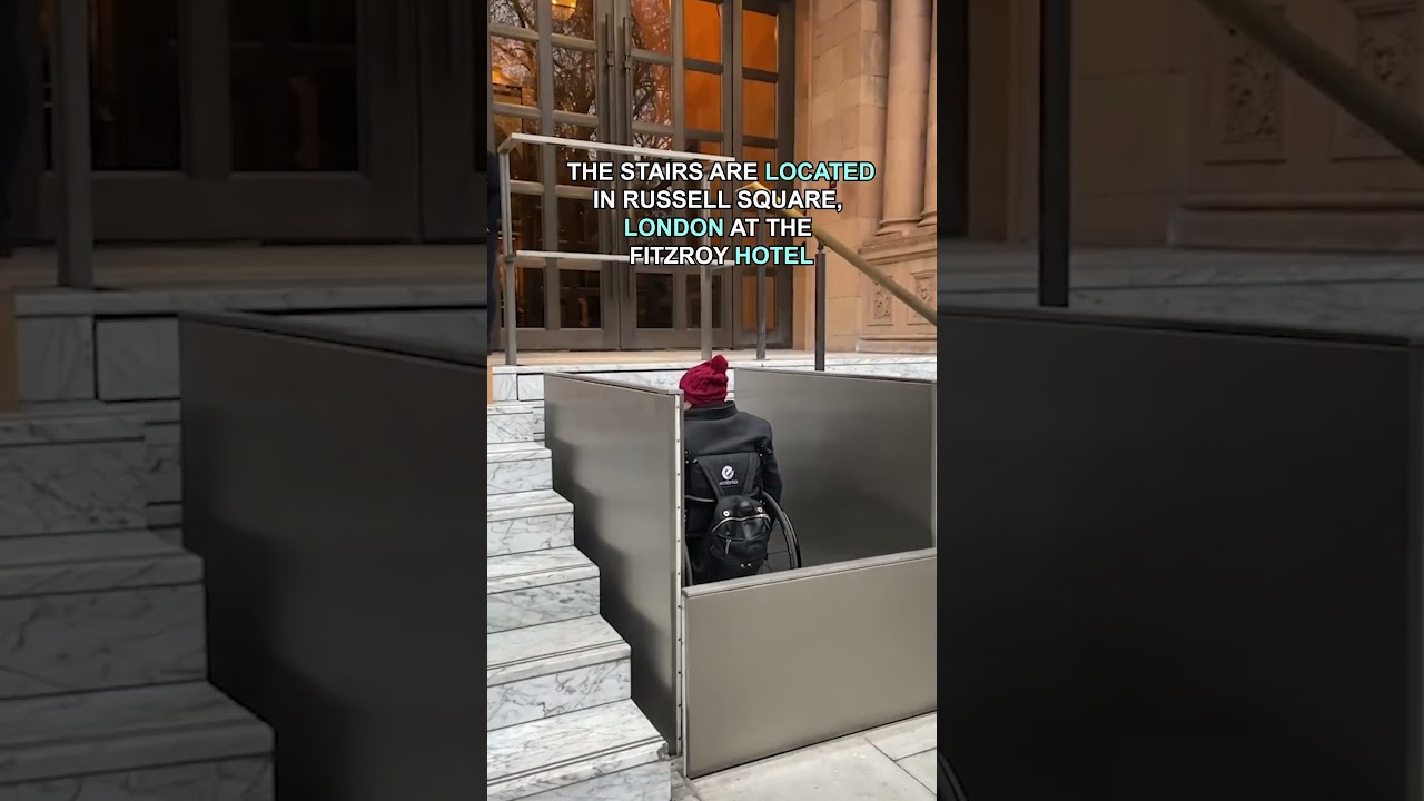 Magical moving stairs reveal accessibility lift 🦽✨