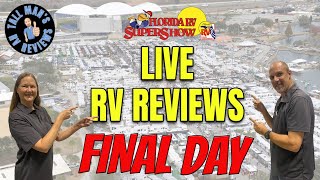 LIVE RV Reviews. 2023 Tampa RV Show. Sunday Edition