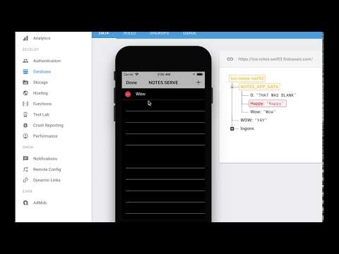 NOTES DATABASE APP (using Firebase)