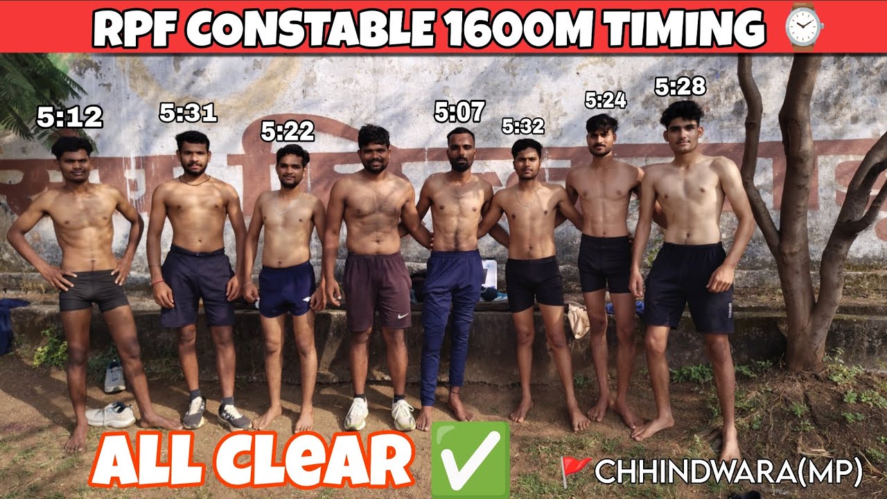 Rpf Constable 1600m Running Trial ⌚