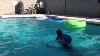 Ciara Doing Front Flips In The Pool Sept. 29Th