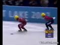 Speed Skating 1,000 Meters - Steven Bradbury 2002 Olympics
