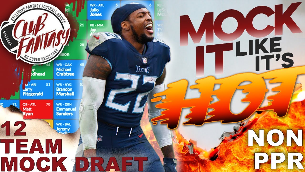 Fantasy Football Mock Draft Standard Printable