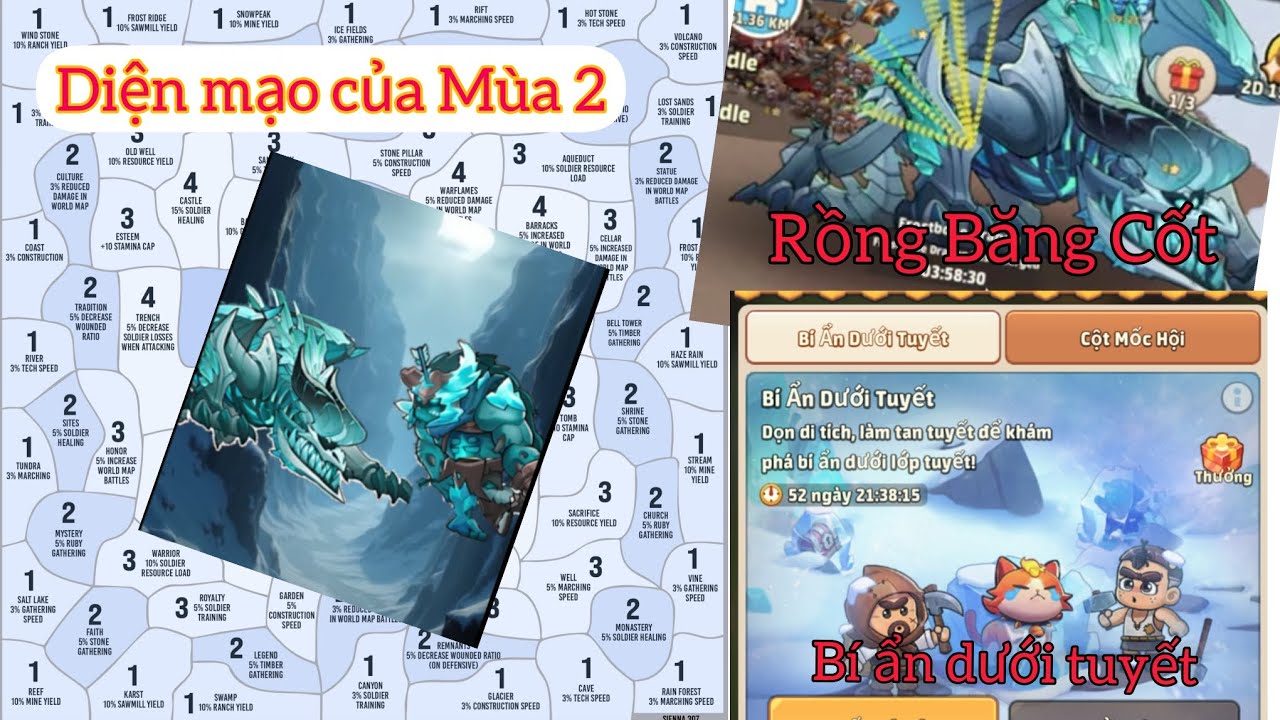Rồng Băng - Bí ẩn dưới tuyết | Top Heroes  Mùa 2| Code t 10👇