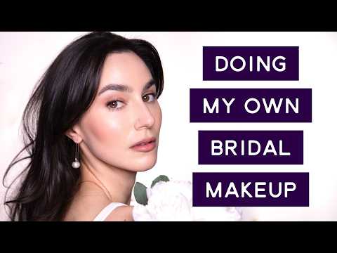 Doing my own Bridal Makeup 💍 Satin Nude - A "Natural" Bridal Makeup Tutorial ✨ Bridal Trials #1