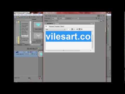 Lightning Text Tutorial in Sony Vegas Pro 11