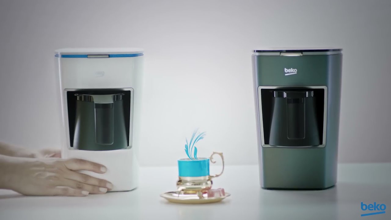 Beko Turkish Coffee Maker BKK 2300 – 670W, 1.2L, Anti-Spill, Single Button Control, Grey