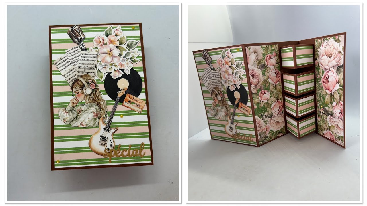 TUTO CARTE accordéon pop up FACILE 