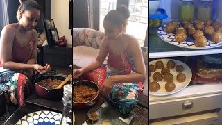 Bipasha Basu Makes YUMMY Besan Laddoo For HUBBY Karan Singh Grover At Home