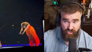 Jeson Kelce responds on Taylor Swift's STAGE DIVE before her SURPRISE songs in paris eras tour by Taytrav 5,150 views 4 days ago 39 seconds