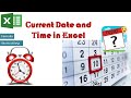 Current Date and Time in Excel