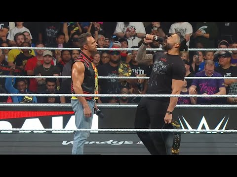 WWE Superstar LA Knight and Roman Reigns engage in fiery faceoff: Raw highlights, Oct. 5, 2026