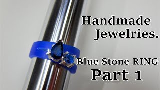 【DIY】ハンドメイドのシルバーリング自作。キュービックジルコニア付きの銀の指輪を作りました。PART1