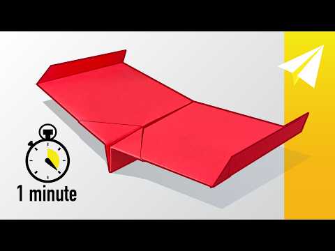Make a VERY EASY Paper Airplane Glider in 1 Minute (60 seconds) — Atlas