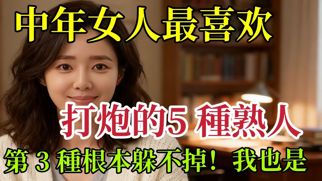 女人到了中年，最容易喜歡上這5種男人，尤其第3種｜ #中年女人 #男人 #喜歡 #身體 #安全感 #分享  #男女相處#親密關係#互動#信號##情感 #happy婚 #感情 #大熱門 #結婚