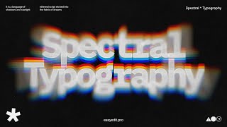 Spectral Typography | Aberration Premiere Pro Template