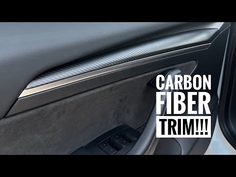 Tesla Model 3 Gets Carbon Fiber Trim