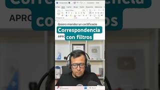 Cómo enviar correspondencia con restricciones y filtros en Word desde Excel.