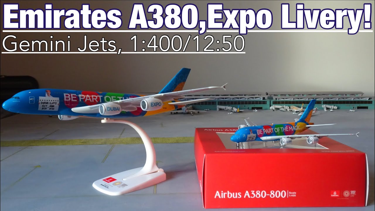 1:400/1:250 SCALE EMIRATES A380 EXPO 2022 MAGIC LIVERY MODEL