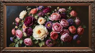 Dutch Masters Floral Still Life | 4K Art Frame Screensaver for TV | Luxury Classical Oil Painting
