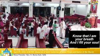April 29 2026 6:00PM Rosary and Holy Mass on Wednesday in the 4th Week of Easter