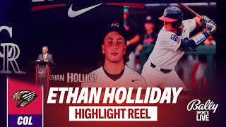 Rockies SS Ethan Holliday 2025 Minor League Baseball Highlights | Bally Sports Live