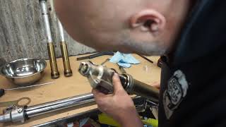 Yamaha T7 Suspension Upgrade Part 1: KYB SSS Fork Lug Removal