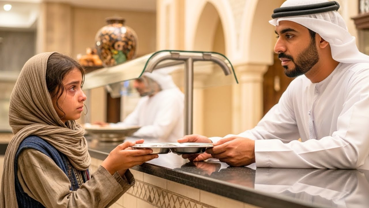 الفتاة الفقيرة كانت تطلب بقايا طعام الفندق يوميًا… ما فعله صاحب الفندق يومًا أبكى البشرية