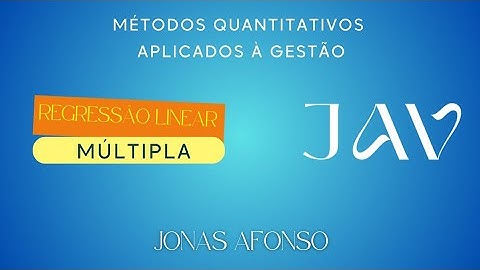 Regressão Linear Múltipla no Excel