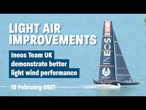 Light wind improvements: Ineos Team UK appear more stable in light winds