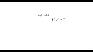 Let U=|a, b, c, d, e| be the sample space of an experi…