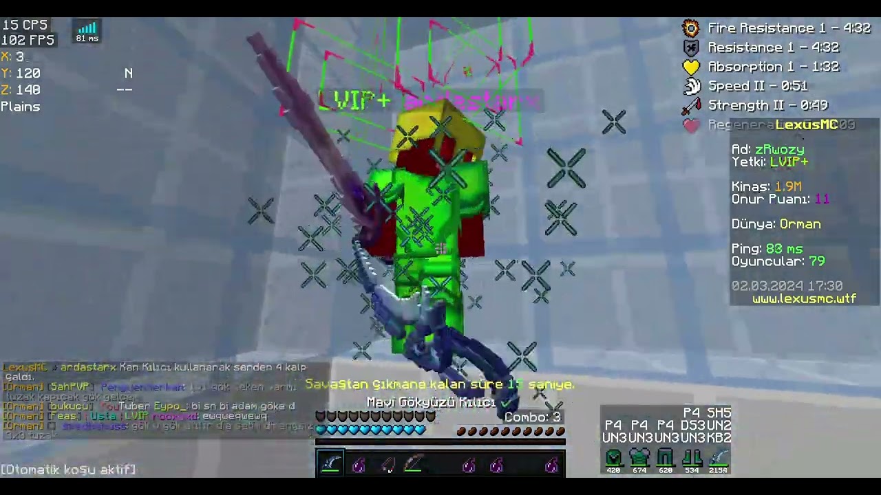 2X ZEHİR 6X BUZ 6X KAN 22X GÖK LEXUSMC