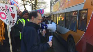 The VC visits the Lancaster UCU Picket Line – 8 March 2018