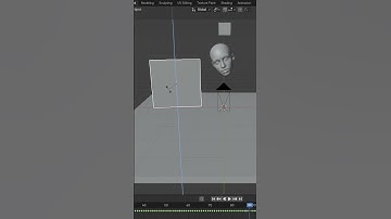 Experimenting with 3D head motion in #blender – KeenTools FaceTracker #addon #facetracking #b3d #vfx