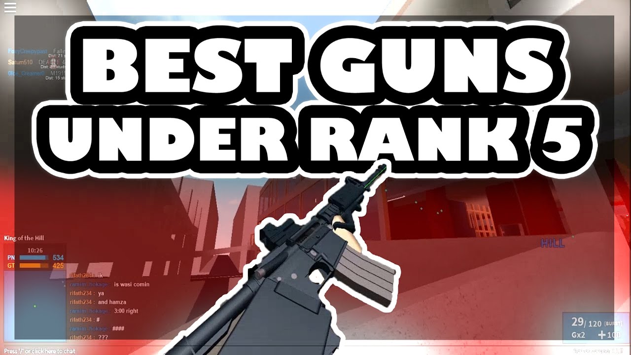 Best Guns Under Rank 5 Roblox Phantom Forces - top 5 assault rifles in roblox phantom forces