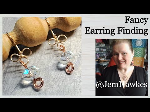 Fancy Earring Hooks, Make your own earring findings / Wire Jewellery