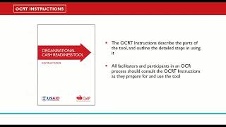 CaLP's Organisational Cash Readiness Tool (OCRT)