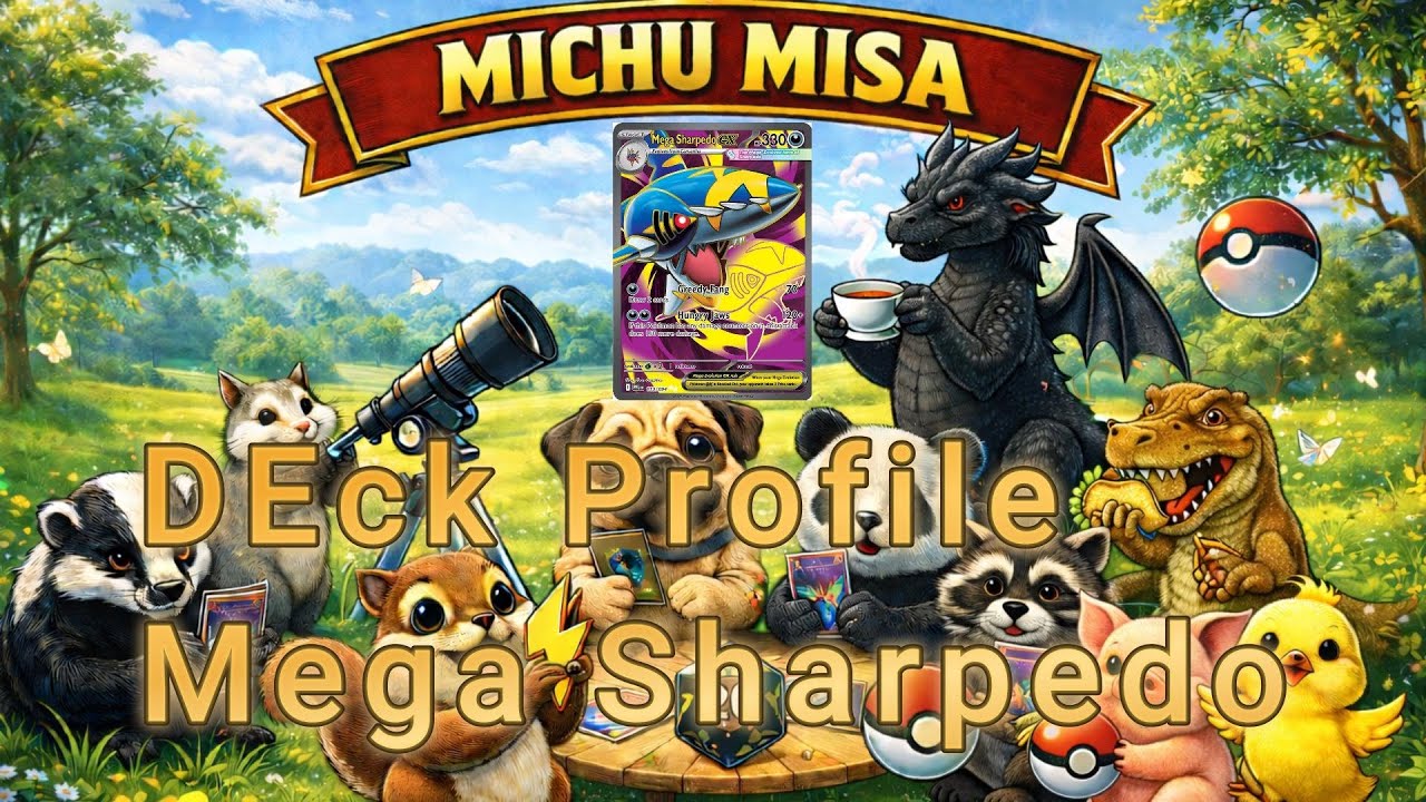 Deck Profile Mega Sharpedo Pokemon TCG | Primer video del canal |