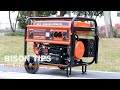 Gasoline generator 5kw startup and usebison channel