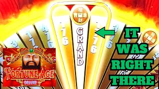🙏 Praying for the GRAND → Reel Riches Fortune Age Deluxe Slot Machine!