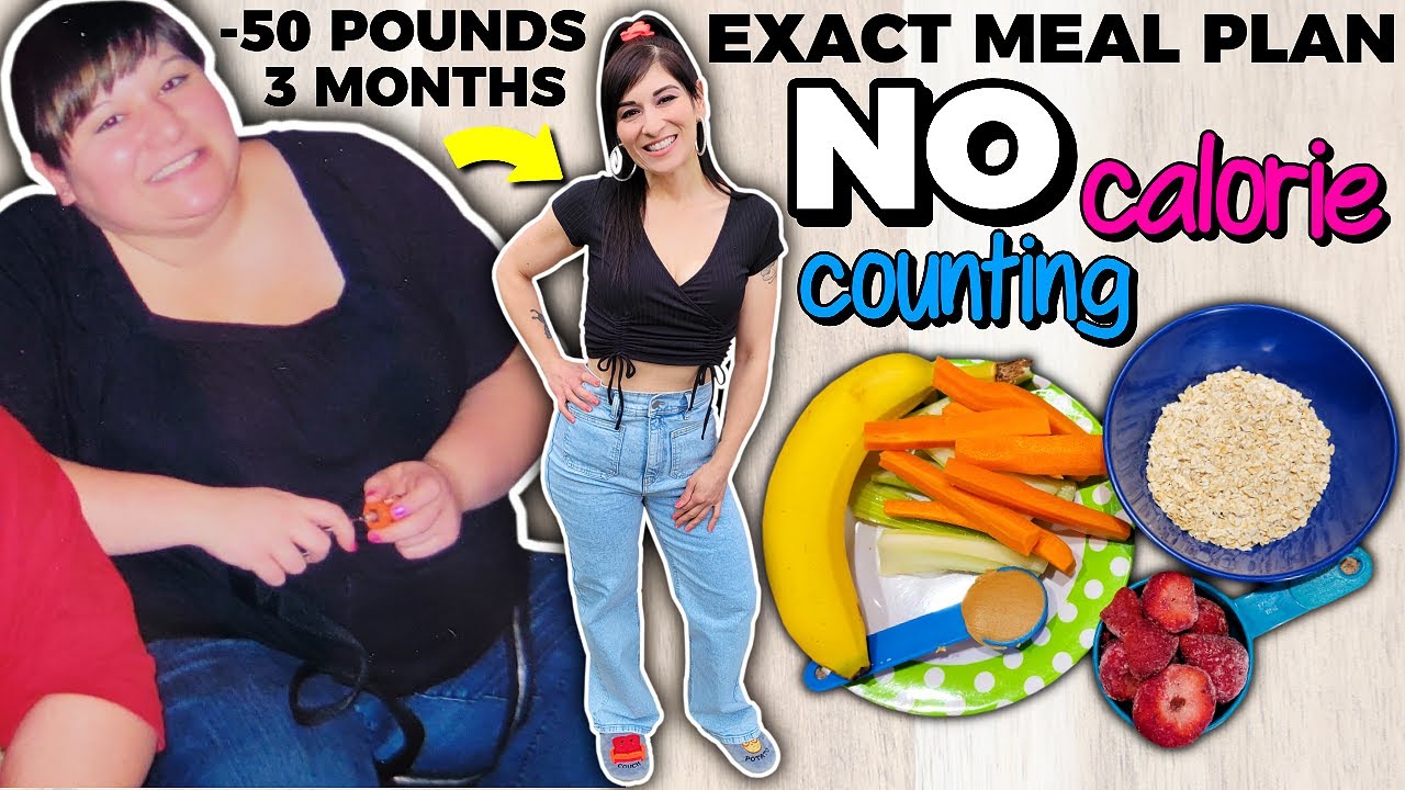 How I Lost 50 Pounds in 3 Months WITHOUT Counting Calories (MY EXACT MEAL PLAN) - YouTube