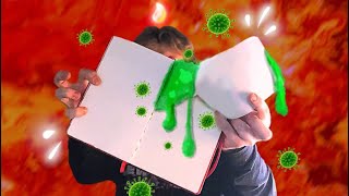 Drawing C0VID-19 and then DESTROYING IT!!🦠😵