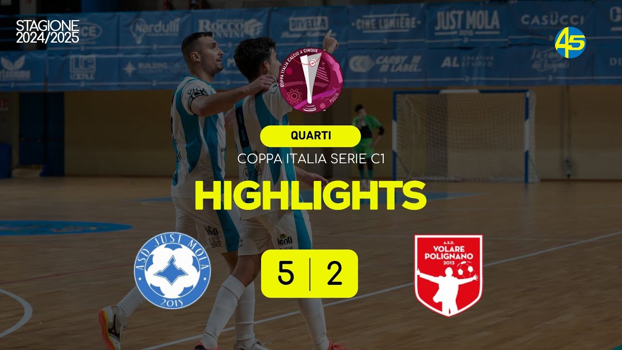 Just Mola-Volare Polignano 5-2 | HIGHLIGHTS | Coppa Italia Serie C1 2024-25