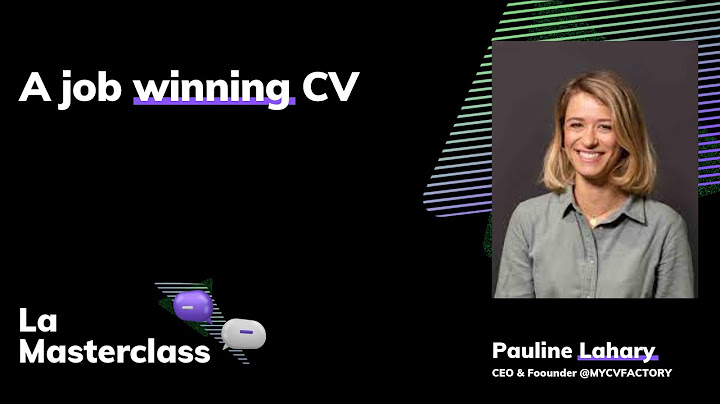 A job winning CV - Masterclass