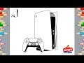 How to Draw PlayStation 5 | Step-by-Step Drawing Tutorial