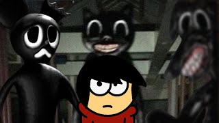 Playing Trevor elevators but only the cartoon cat levels 