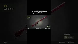 Rust Console the return of the Legendary ONI skin pack…#shorts #rust #rustconsole