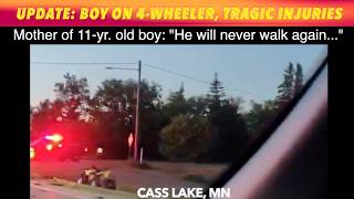 UPDATE: Boy Suffers Tragic Injuries In Sunday Evening 4-Wheeler-Vehicle Crash In Cass Lake, MN