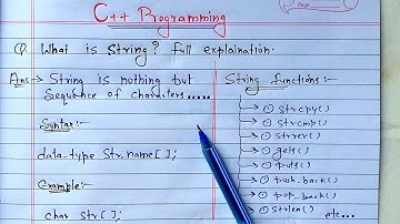 C++ Strings | What is String? full Explanation