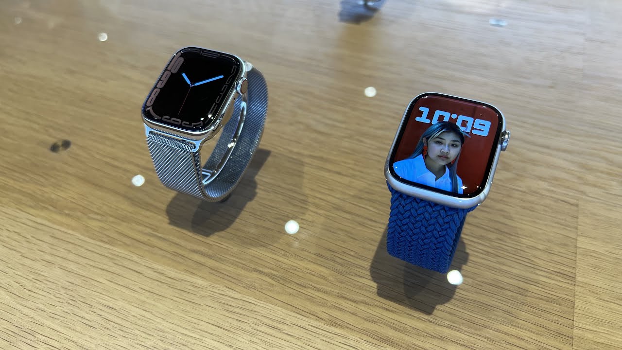 Apple watch series 7 titanium vs stainless steel! What a premium watch